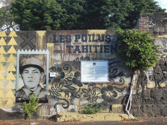 fresque "les poilus tahitiens"